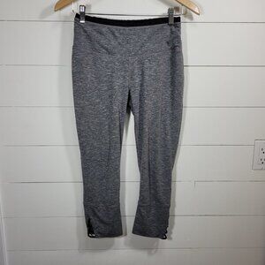 Prana Leggings Women's sz M Heathered Grey Tori Leggings w/Cutouts Active/Gym